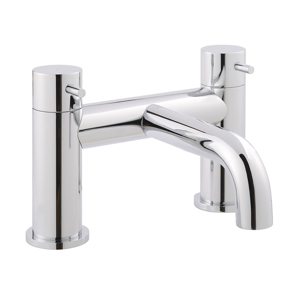 Deck mounted bath filler tap - chrome