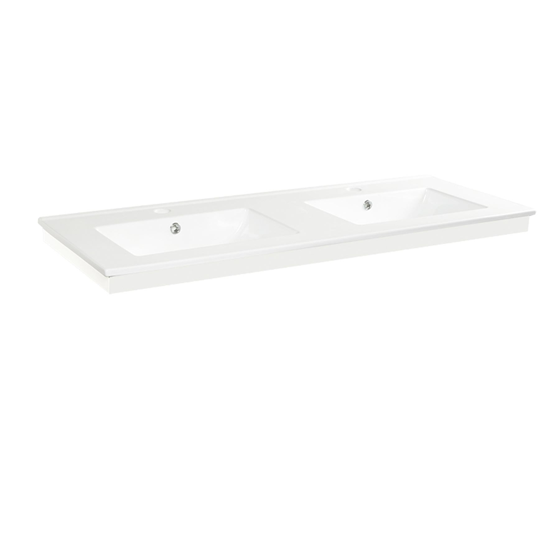 white colour double ceramic bathroom basin  Main image