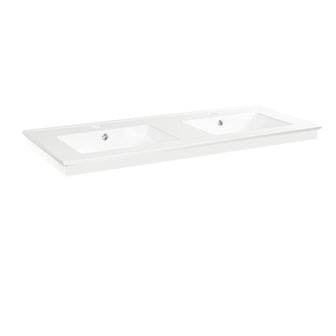 white colour double ceramic bathroom basin  Main image