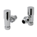 angled towel rail valves