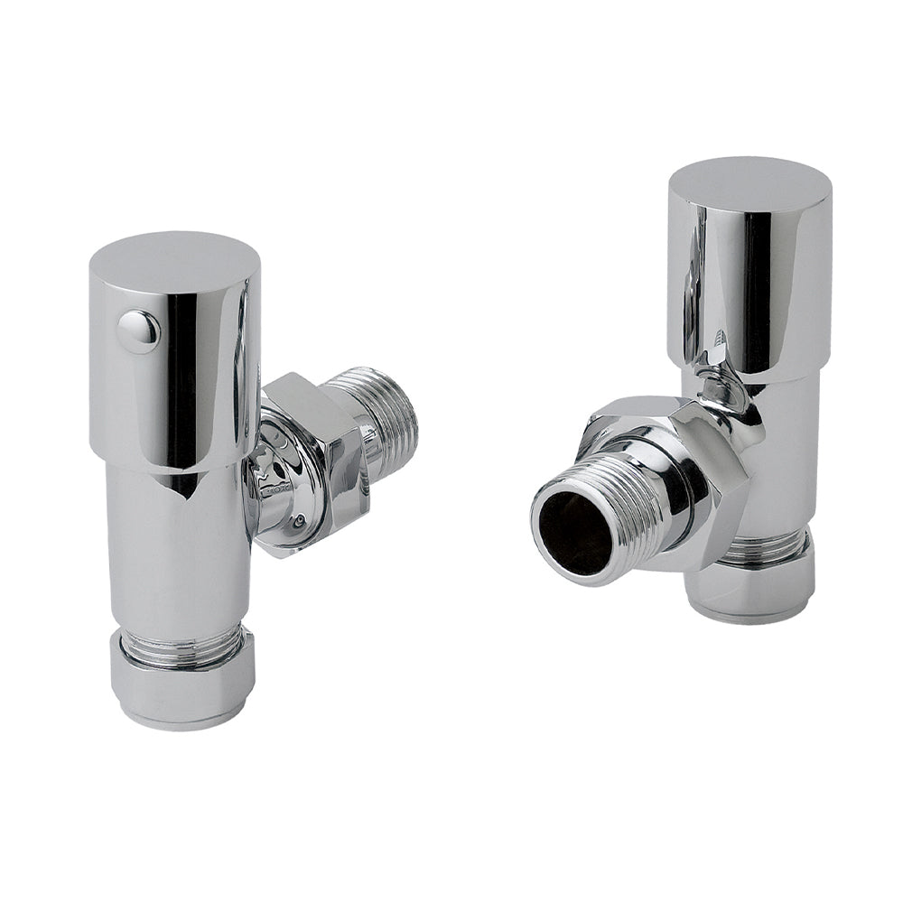 angled towel rail valves