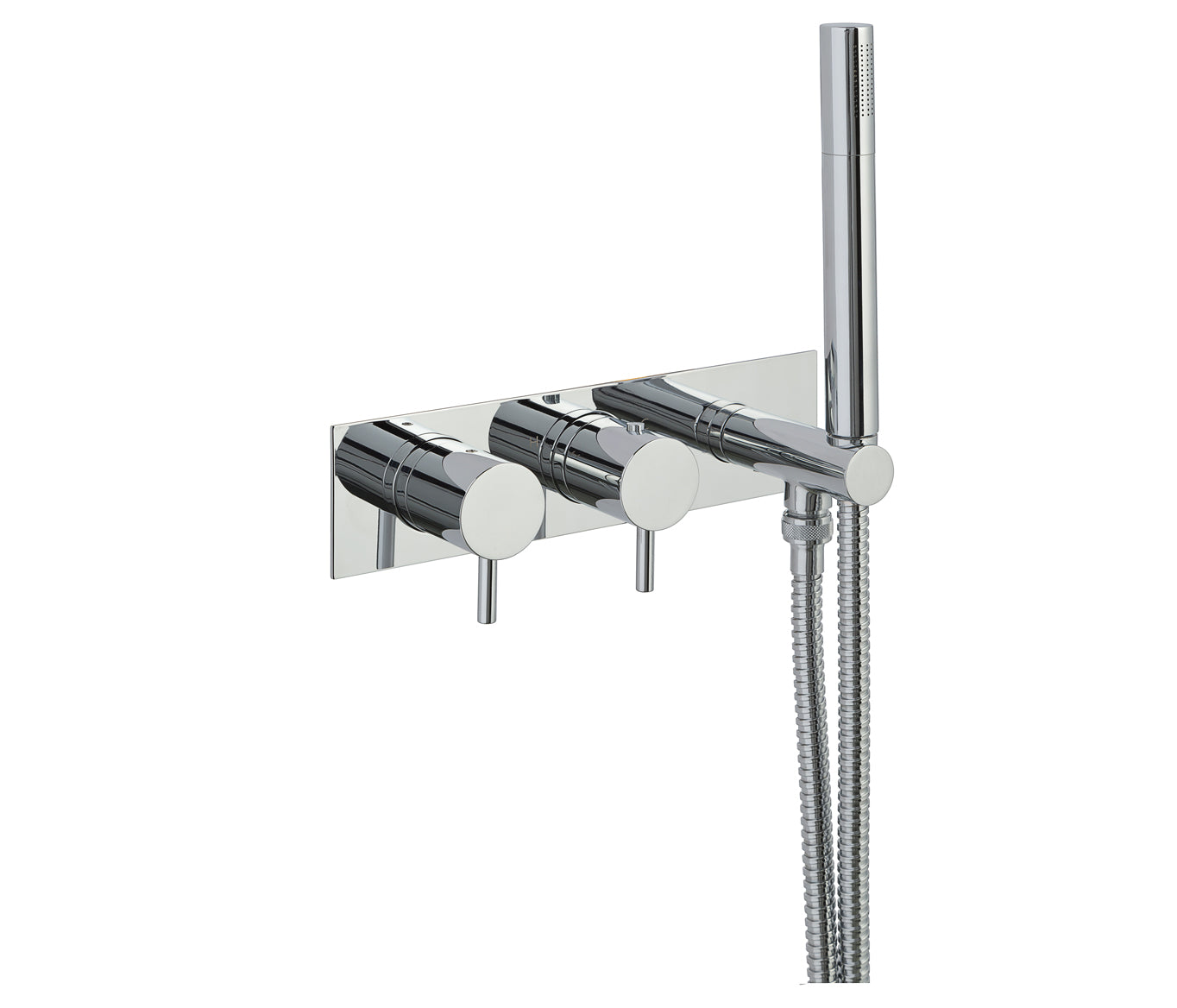 Eos Thermostatic Concealed 2 Outlet Shower Valve & Handle