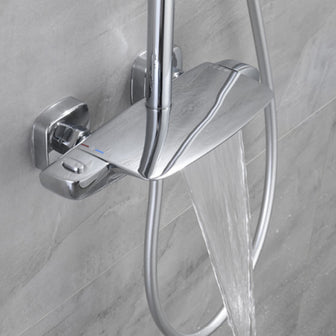 Wall Mounted Thermostatic Bath Shower Mixer with Shower Attachment Secondary image
