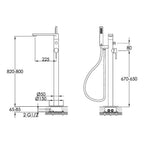 floor mounted bath tap