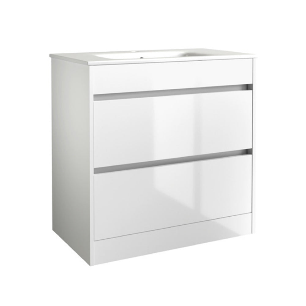 white bathroom vanity unit - Tapron Main image