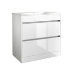 white bathroom vanity unit - Tapron