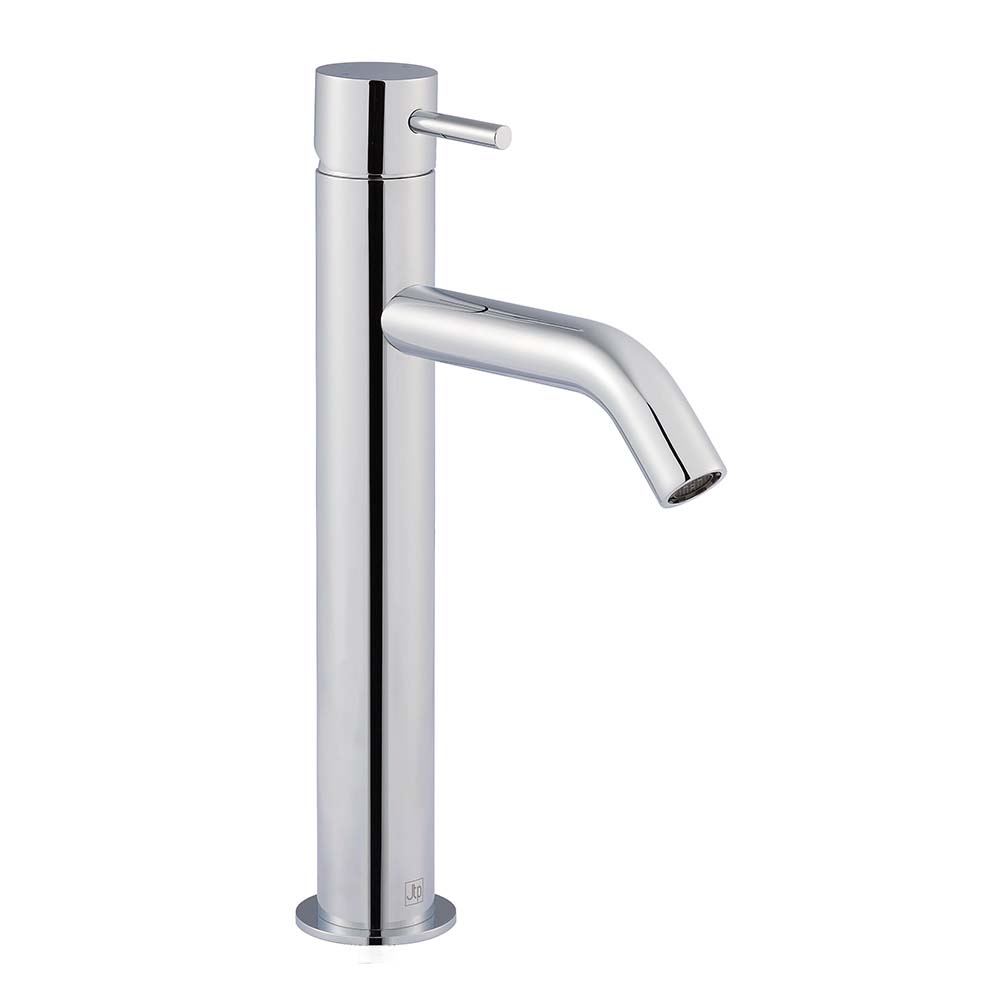 Single-Lever Deck-Mounted Tall Basin Mixer Tap - Chrome Secondary image