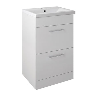 Floor Standing Vanity Unit with Basin and White Drawers Secondary image
