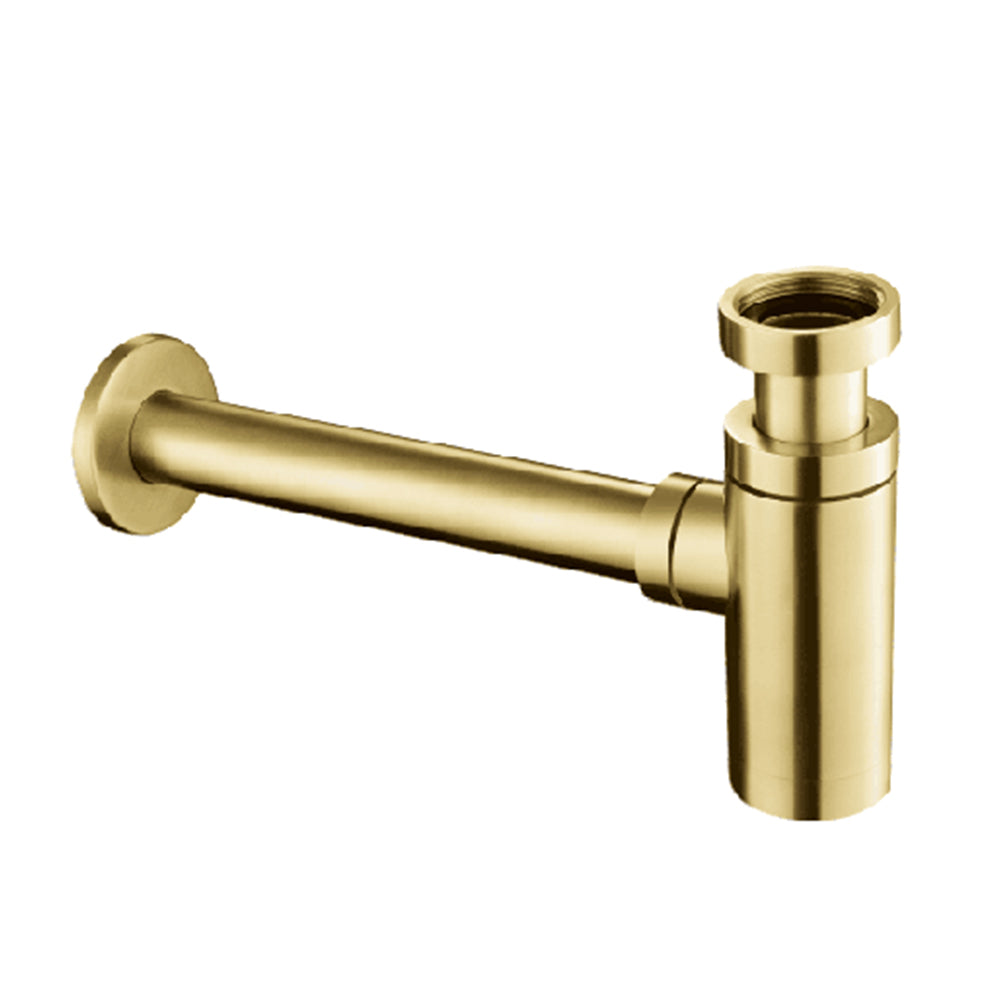 Wash Basin Bottle Trap - Brushed Brass Secondary image