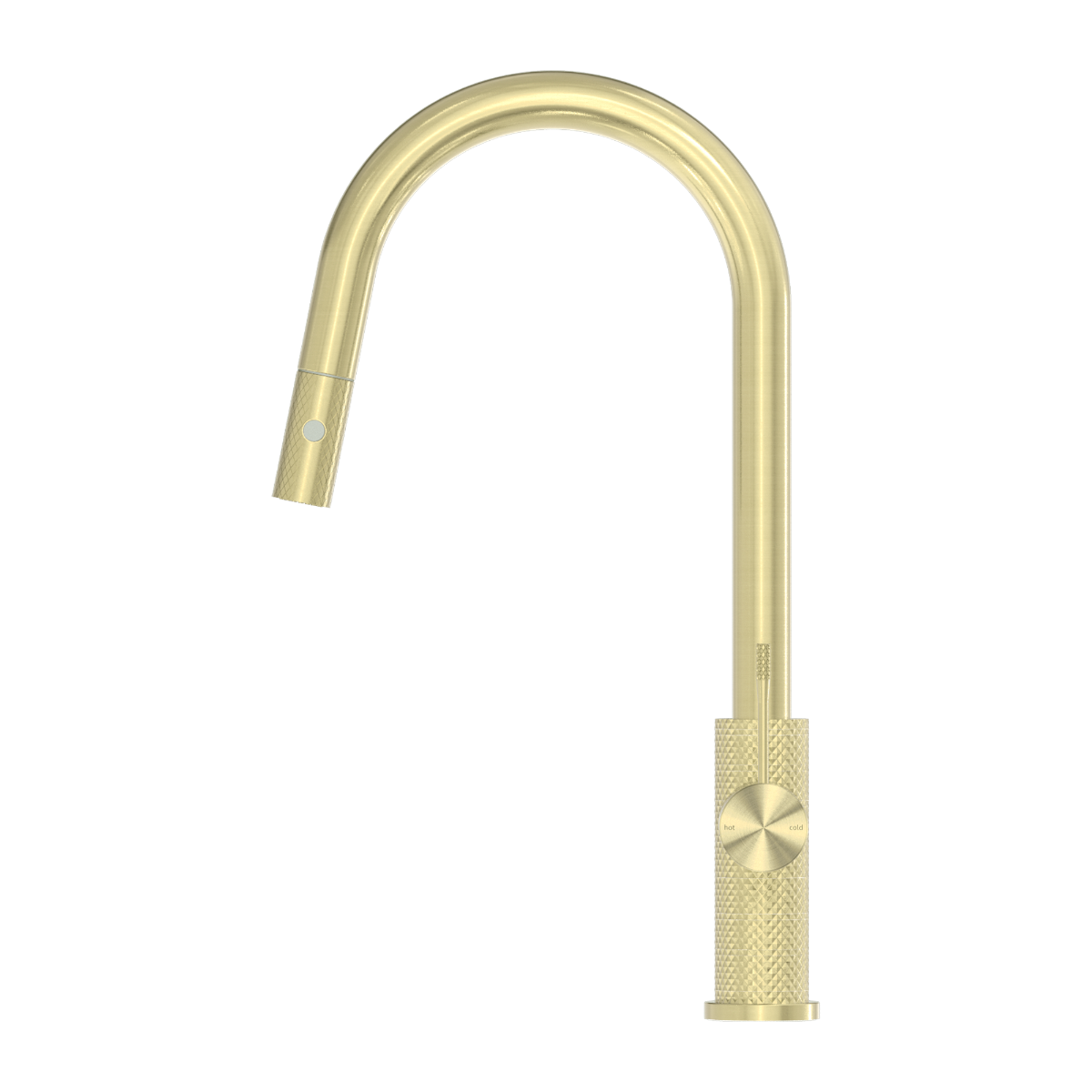 brushed brass kitchen tap pull out spray