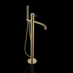  Gold Freestanding Bath Taps - Brushed Brass