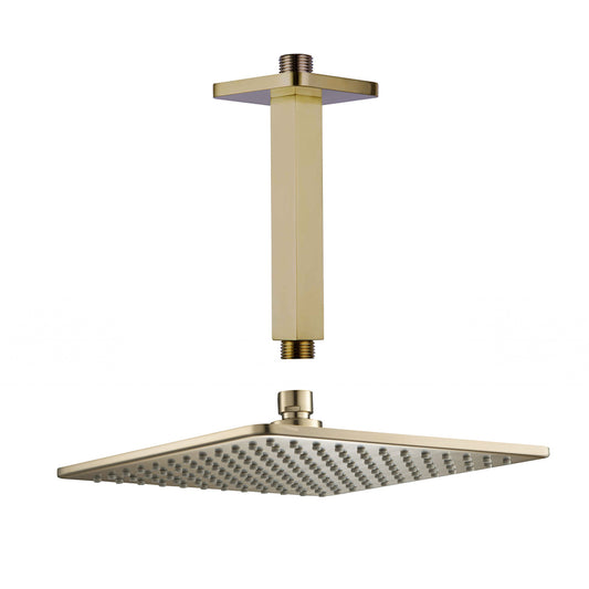 brushed brass ceiling shower arm - Tapron 1000