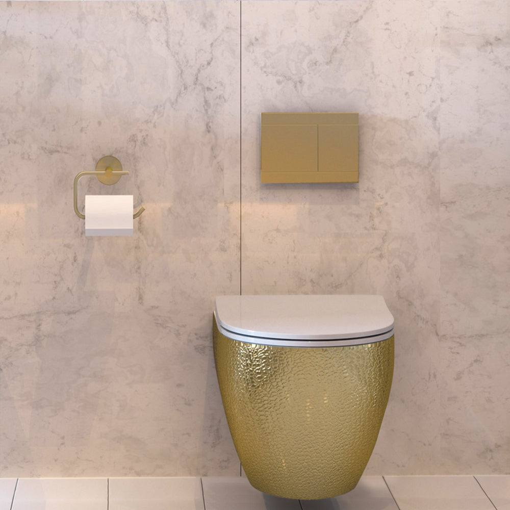 Gold Wall Hung Toilet - 490*370*370MM Secondary image