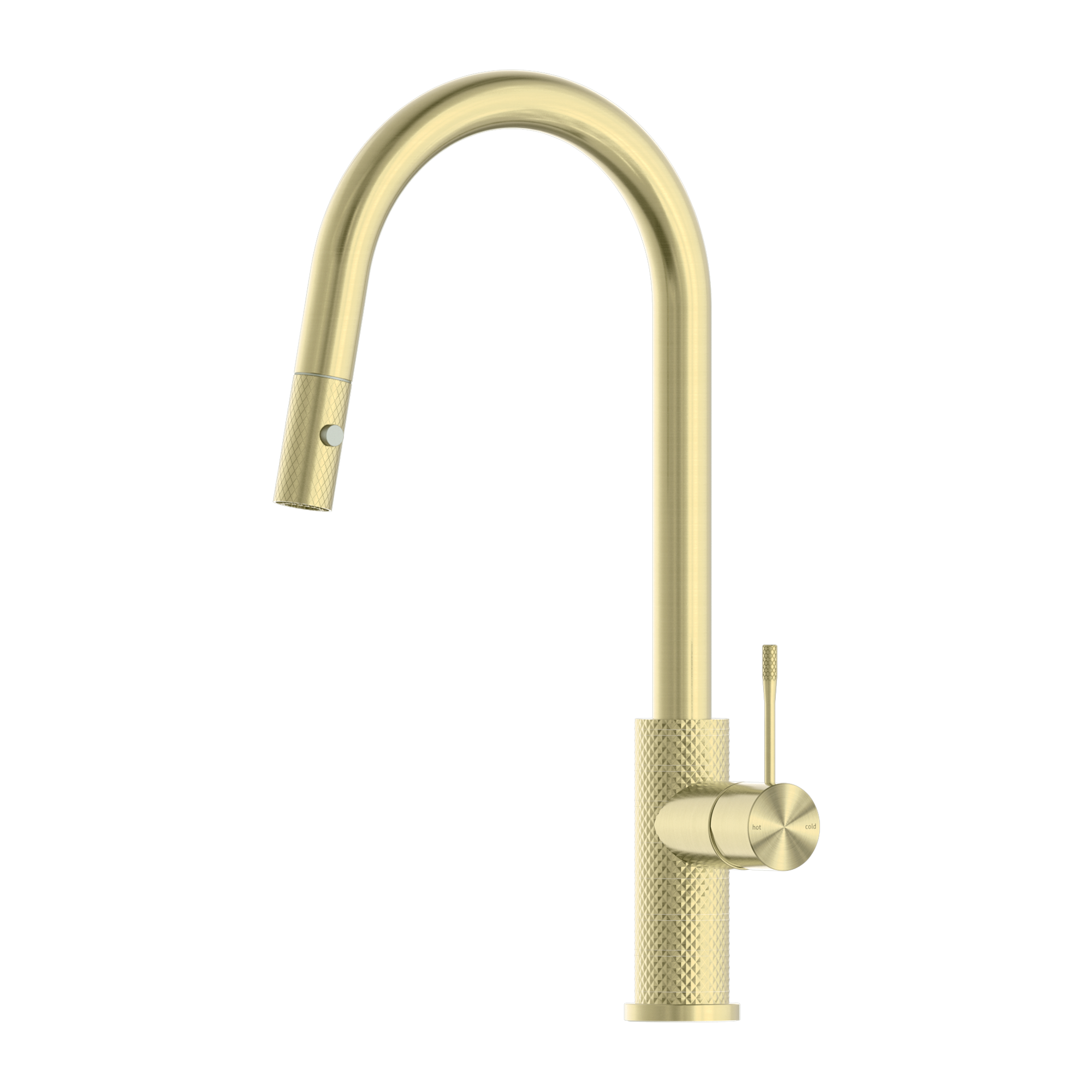 brass kitchen tap with hose