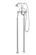 Chester Lever Floorstanding Bath Shower Mixer - Nickel