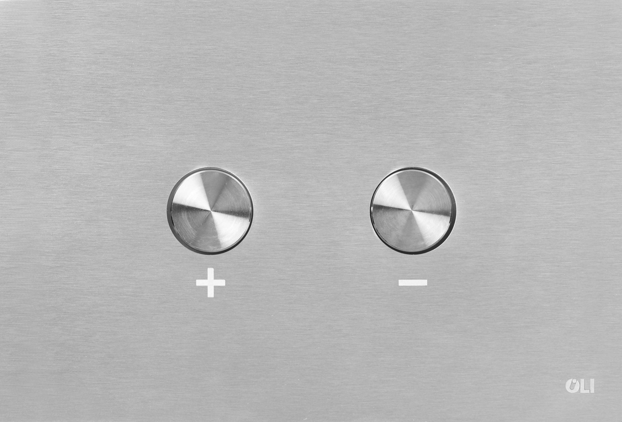 Chrome Dual flush plate