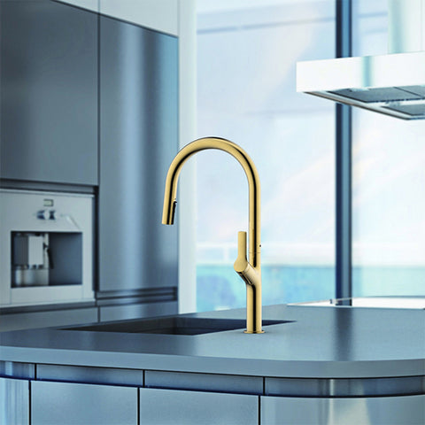 gold kitchen mixer tap