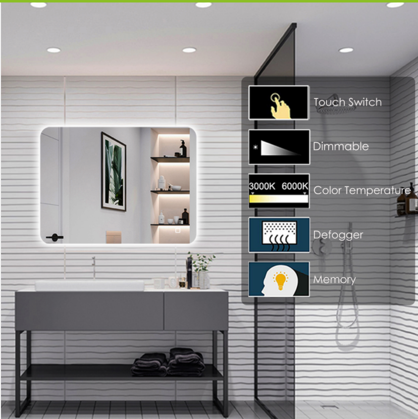 bathroom LED mirror - tapron