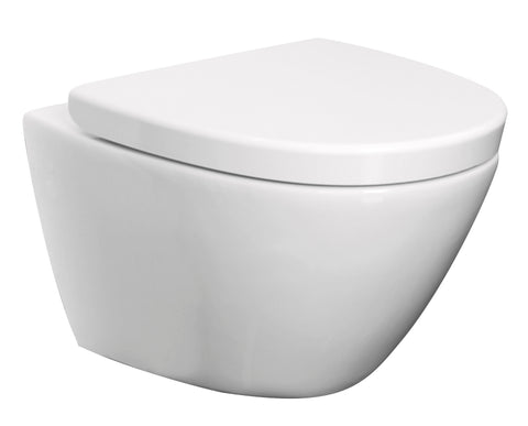 Lavavo Wall Hung Toilet Rimless, Including Toilet Seat