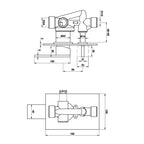shop concealed manual shower valve with lever handle from tapron