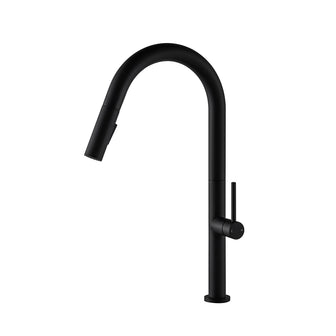 Modern Matt Black Pull Out Kitchen Tap Secondary image