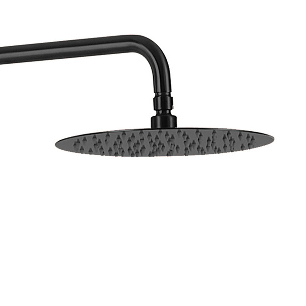 Black Shower Rail Kit with Overhead Shower and Pencil Shower Set Secondary image