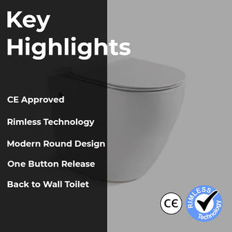 Rimless Back to Wall Toilet Unit Secondary image