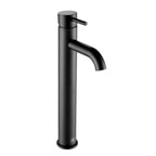 black tall basin mixer tap