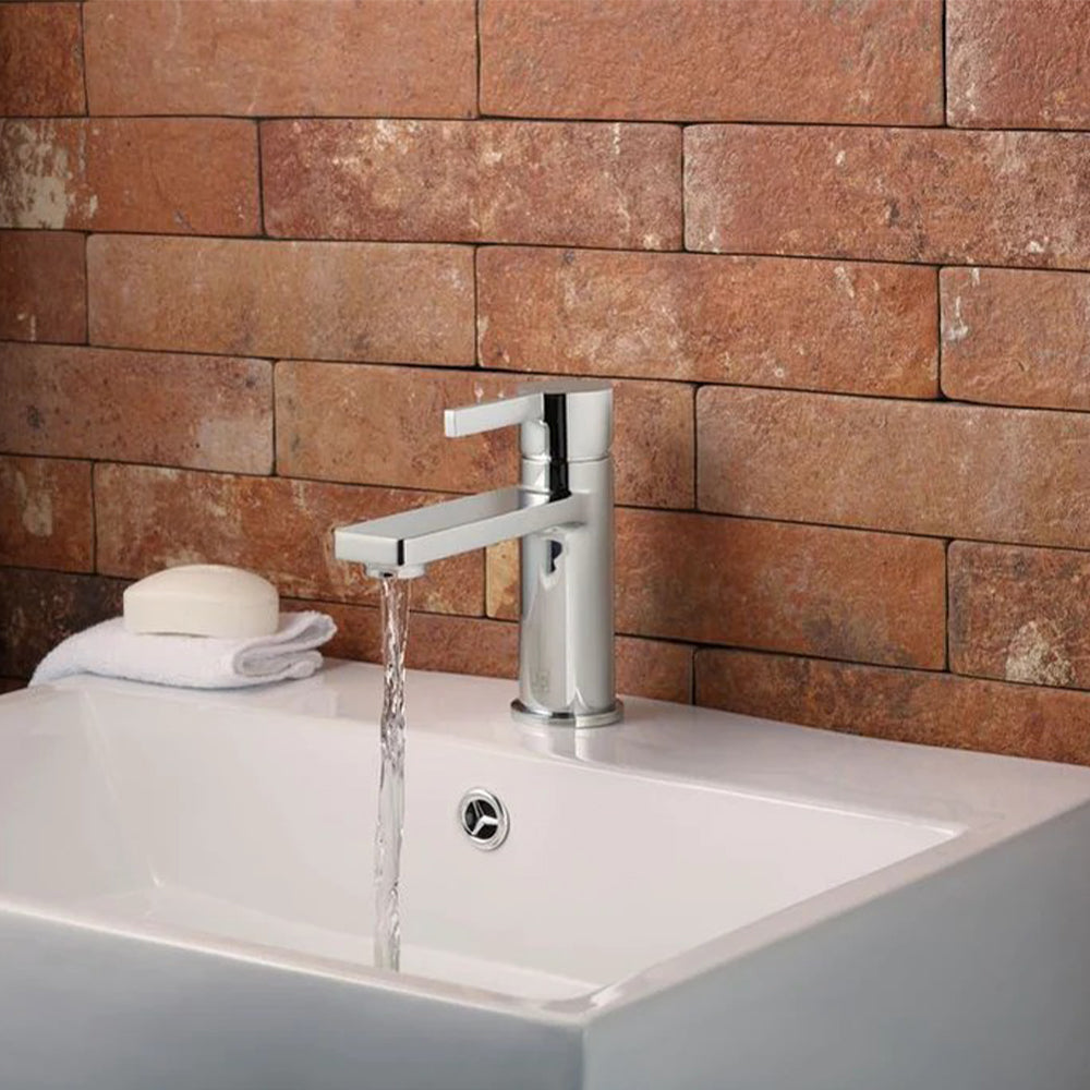 chrome basin mixer tap