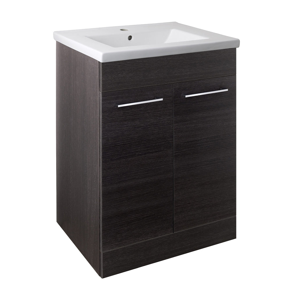 Modern Black Freestanding Bathroom Cabinet with Sink Secondary image