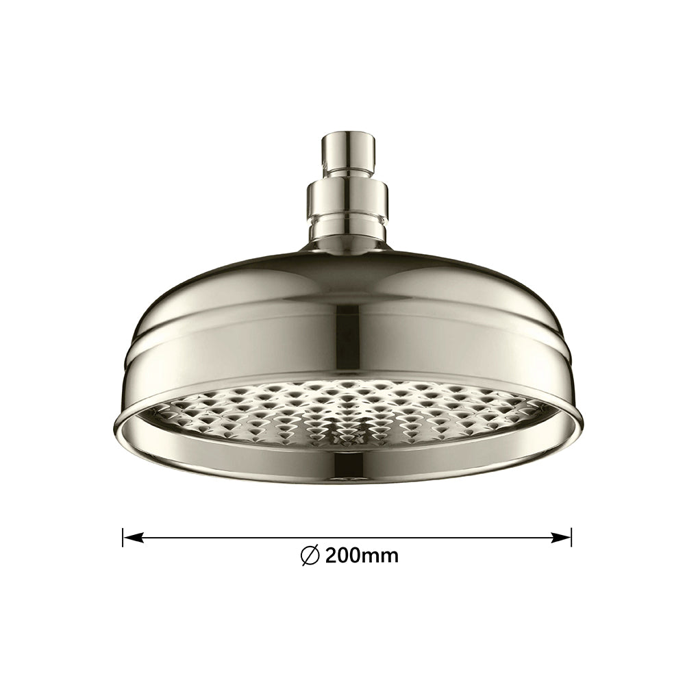 nickel rain shower head - Tapron