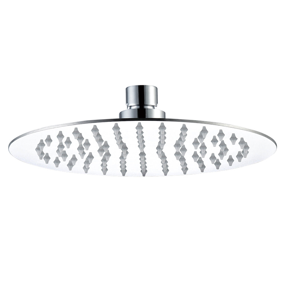Glide Stylish Ultra-Thin Round Rain Shower Head, 300mm - Chrome Main image