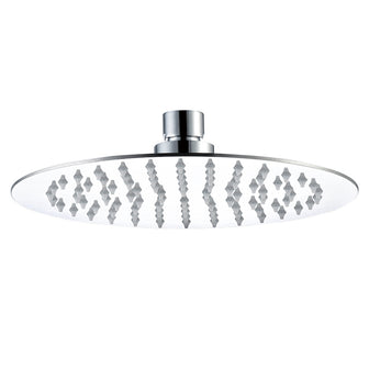 Glide Stylish Ultra-Thin Round Rain Shower Head, 300mm - Chrome Main image