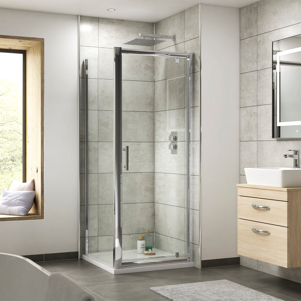 shower enclosure with pivot door  - tapron
