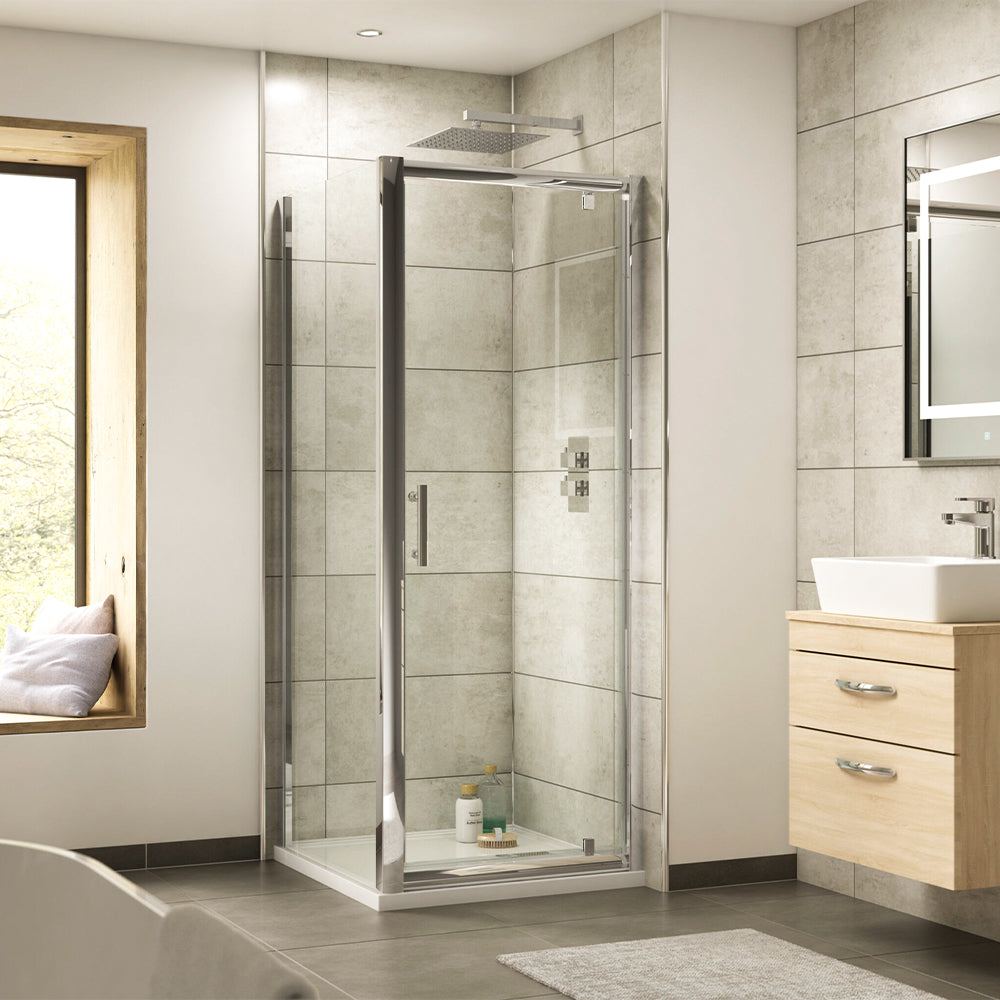 shower enclosure with pivot door - tapron