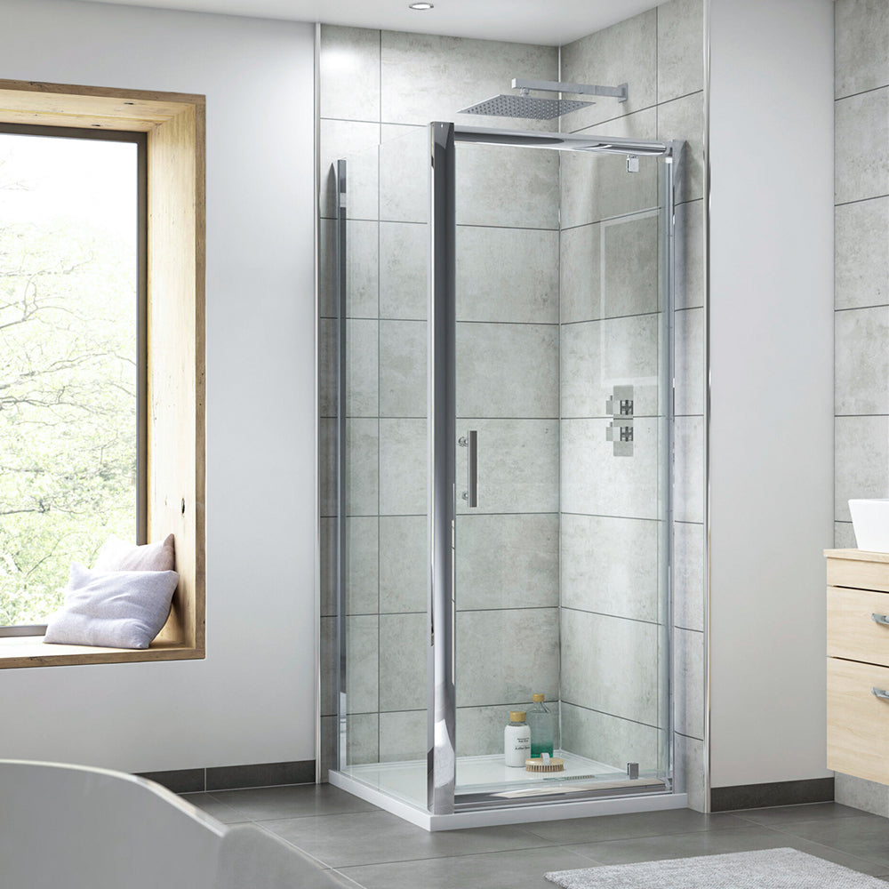 shower enclosure with pivot door - tapron