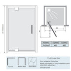 pivot shower doors - tapron