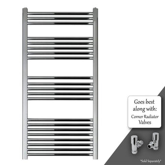 Chrome Heated Towel Rail - 1200 X 600mm Secondary image