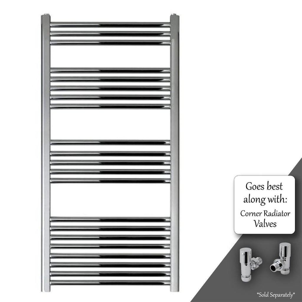 Vertical towel radiator - 1200 X 600mm