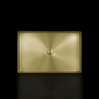 Rectangular Countertop Basin - Brushed Brass Finish-Tapron