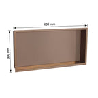 bronze shower niche