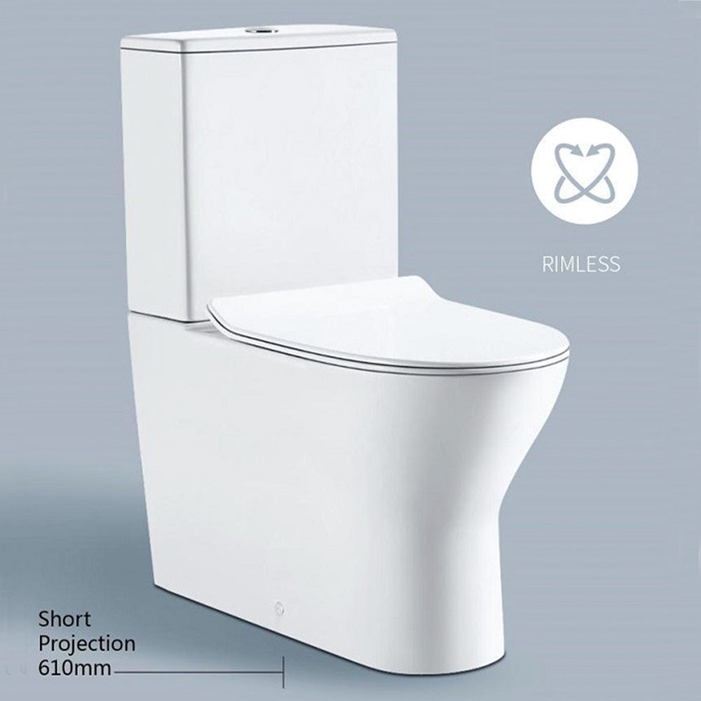 Close Coupled WC Pan with Soft Close UF Seat Cover-Tapron