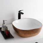 rose gold bathroom sink - Tapron