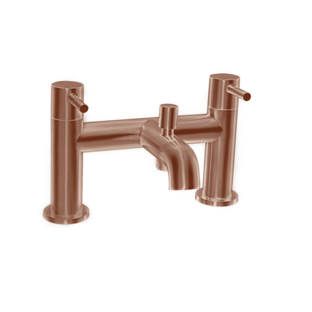 Rose Gold Bath Mixer Tap Deck Mounted Secondary image