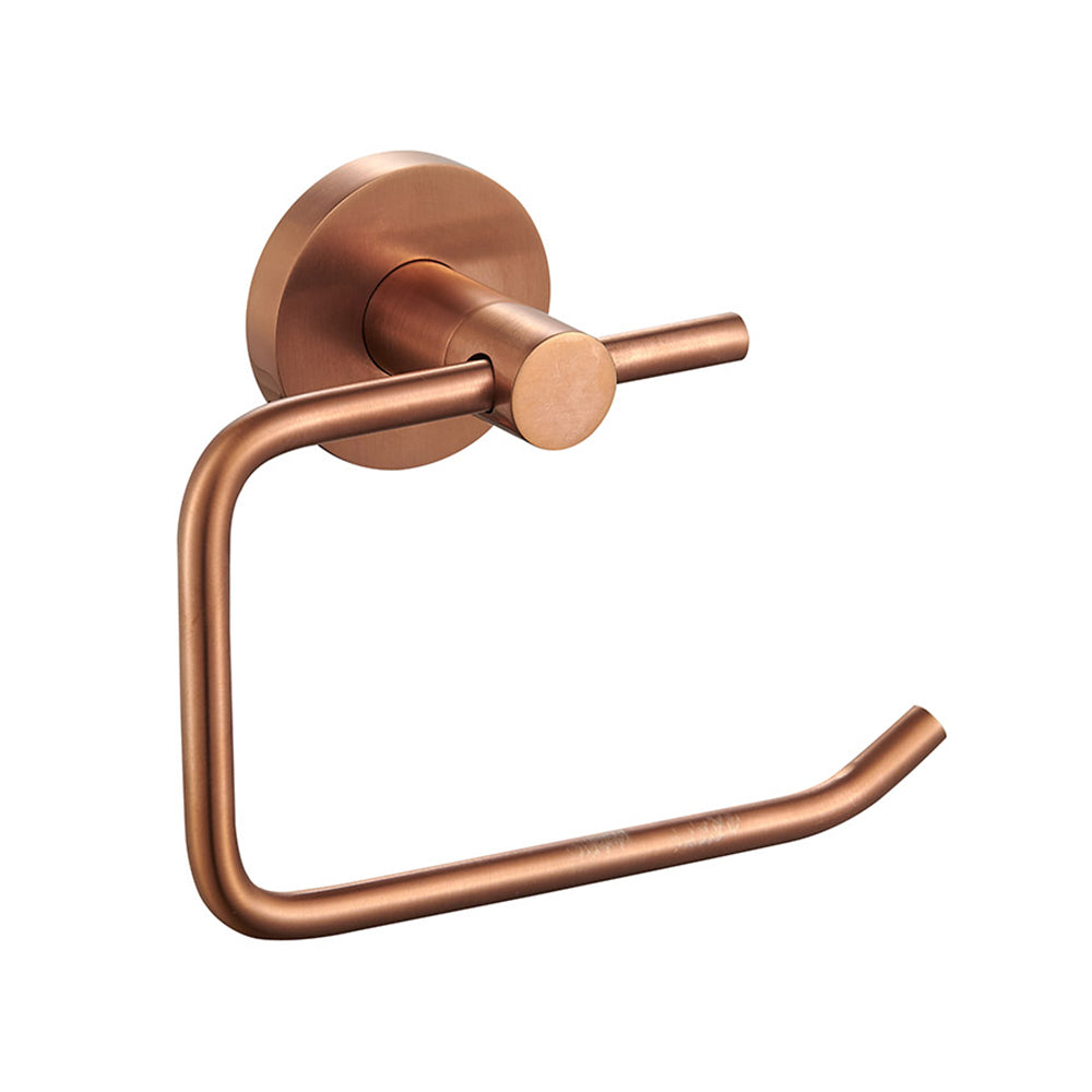 Rose Gold Wall Mounted Toilet Roll Holder Secondary image