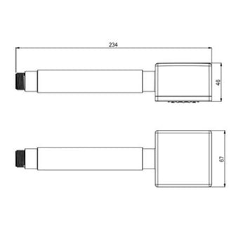 Single Function Shower Handle - Chrome Finish Secondary image