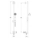shower head riser rail
