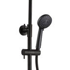 Matt black thermostatic mixer shower handset