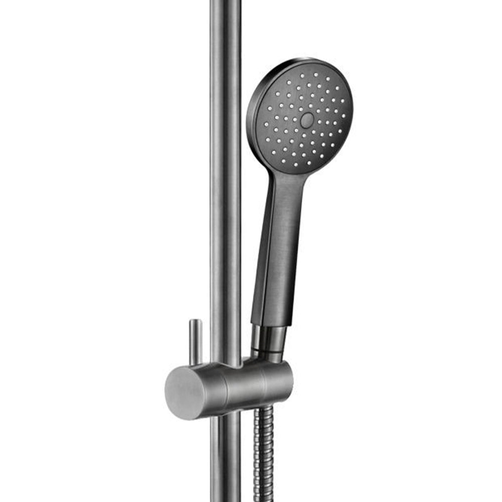Showr Riser Rail Black Shower Riser Rail|Extra Long Black Rigid Riser Shower Kit|Tapron