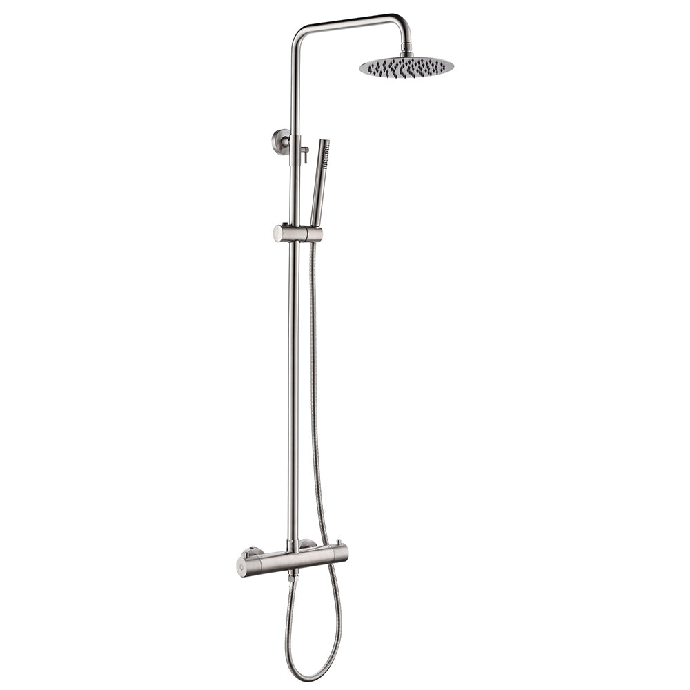 Stainless steel thermostatic shower